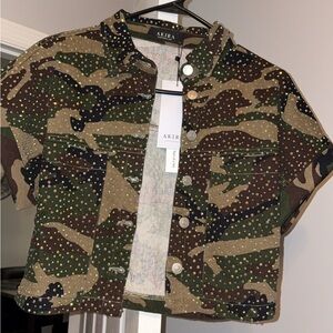 Camo button down shirt